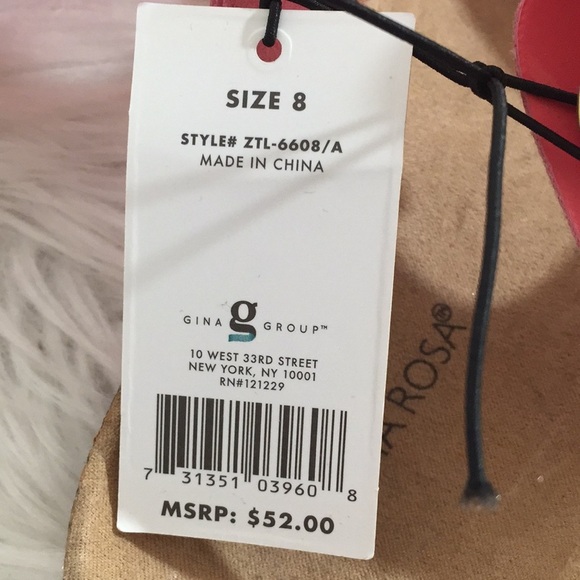 Vía Rosa Footbed Sandal Slip On Cross Straps New - Picture 14 of 16